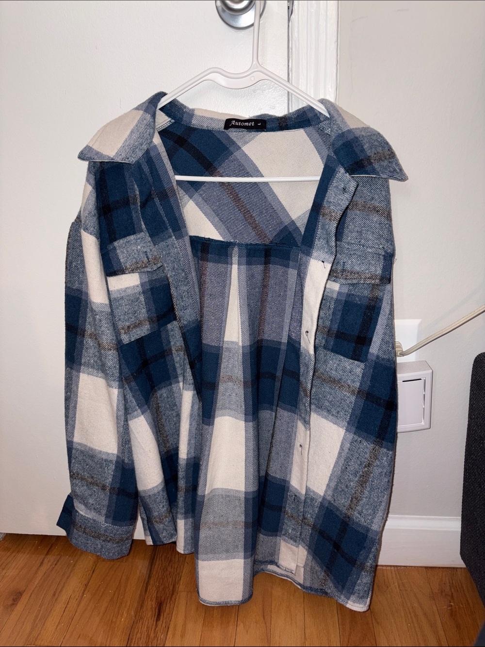 Automet Women’s Plaid Flannel Jacket